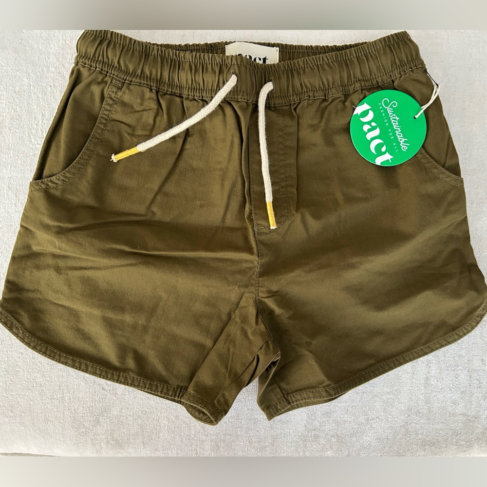 Organic 😎Army Green Unisex Shorts Loving Kindness Everyday